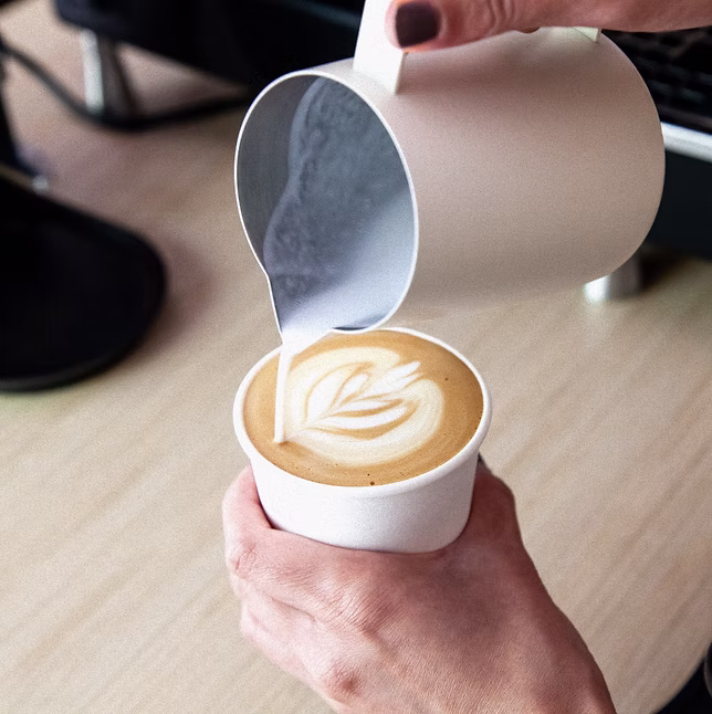 Handcrafted coffee drink at Hey Coffee